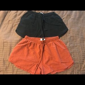 Pair of linen shorts